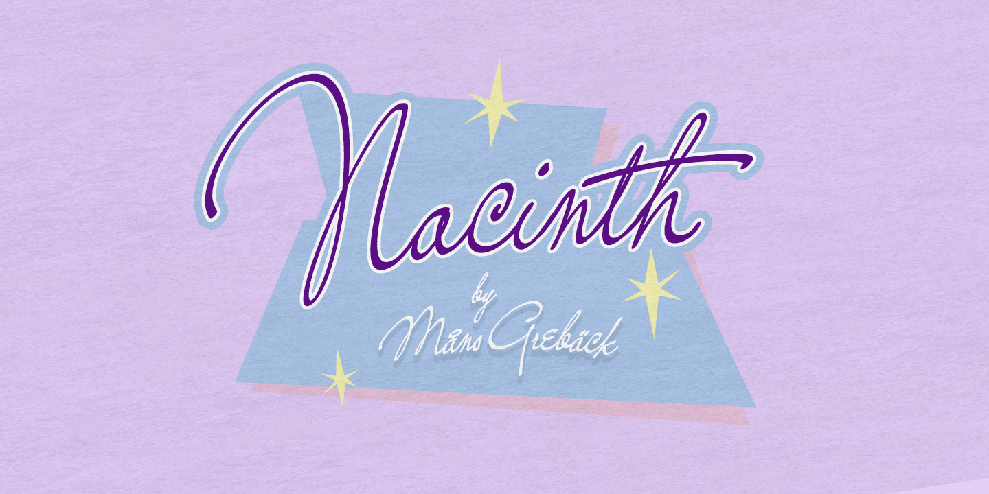 Beispiel einer Nacinth Medium-Schriftart